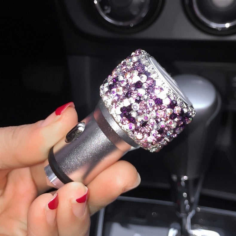 Wholesale Metal Diamond Car Phone Charger